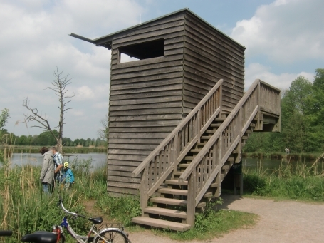 Nettetal-Leuth : Von der Beobachtungshütte hat man eine gute Aussicht über das Rohrdommel-Projekt